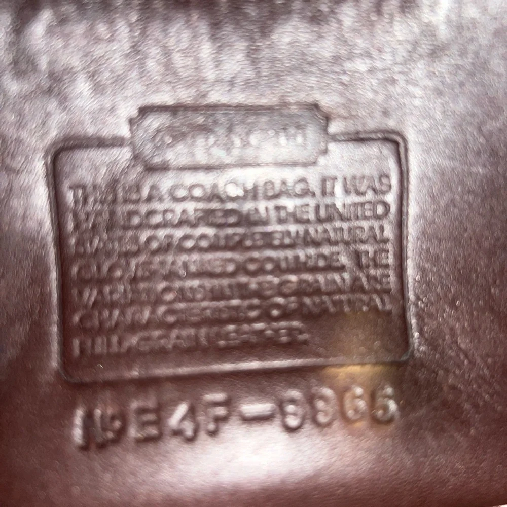 Coach Dark Brown Leather Crossbody Bag